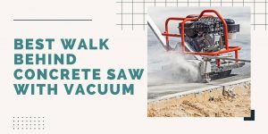 Electric walk behind concrete saw