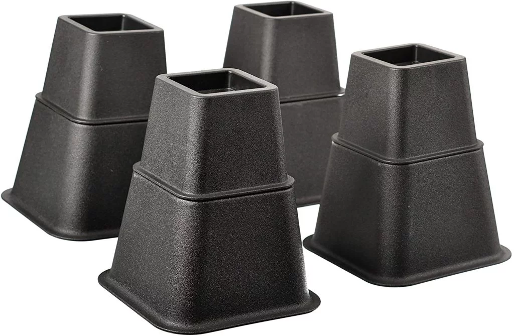 Bed risers for under-bed storage