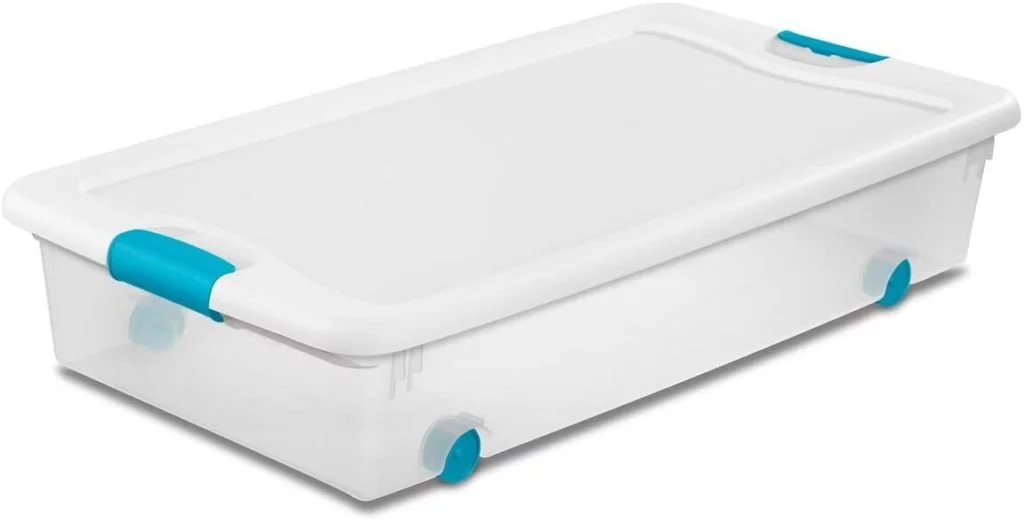 Sterilite plastic drawers for under the bed