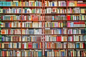 Bookcase for soundproofing a room