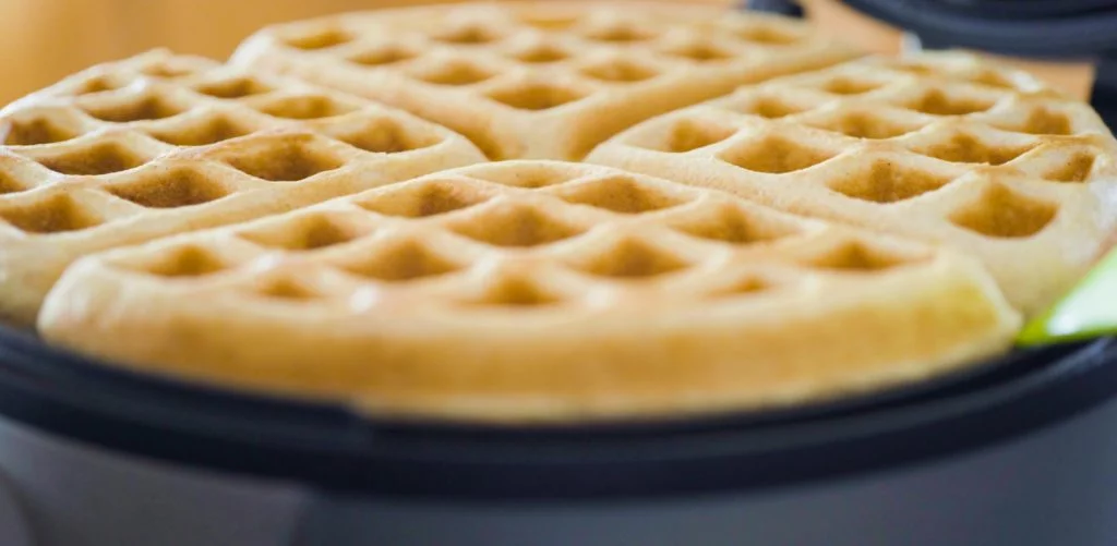 Result of a flip waffle maker