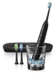 Philips Sonicare DiamondClean Smart 9300 Black Electric Toothbrush With Travel Case and Charging Platform