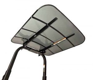 Umbrella for riding lawn mower