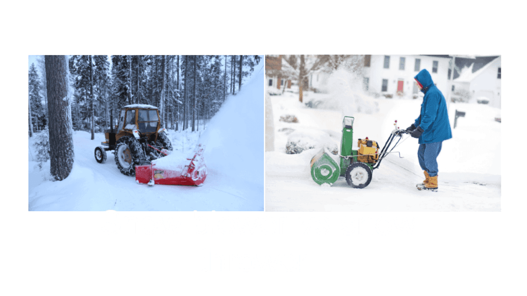 Difference between snow blower and snow thrower